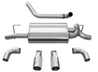 Corsa 18+ Jeep Wrangler JL 2.5in Dual Rear Exit Polished Tips Sport Axle-Back Exhaust CORSA Performance