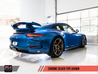 AWE Tuning Porsche 991 GT3 / RS Center Muffler Delete - Chrome Silver Tips AWE Tuning