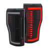 ANZO 2017+ Ford F-250 LED Taillights - Black/Clear ANZO