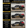 ICON 05-15 Toyota Tacoma 0-3.5in/16-17 Toyota Tacoma 0-2.75in Stage 9 Suspension System w/Billet Uca ICON
