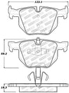 StopTech Performance 06 BMW 330 Series (Exc E90) / 07-09 335 Series Rear Brake Pads Stoptech