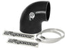 aFe Magnum FORCE CAI Univ. Silicone Coupling Kit (3.5in. ID to 3in. ID) 90Deg. Elbow Reducer - Black aFe