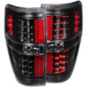 ANZO 2009-2014 Ford F-150 LED Taillights Black ANZO