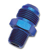 Russell Performance -6 AN to 1/8in NPT Straight Flare to Pipe (Blue) Russell