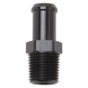 Edelbrock Hose End Straight 1/2In NPT to 5/8In Barb Black Anodize Edelbrock