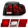 ANZO 1994-1998 Ford Mustang Taillight Dark Red Lens (OE Style) ANZO