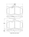 StopTech Street Touring 06 Lexus GS300/430 / 07-08 GS350 Front Brake Pads Stoptech