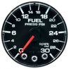 Autometer Spek-Pro Gauge Fuel Press 2 1/16in 30psi Stepper Motor W/Peak & Warn Blk/Chrm AutoMeter