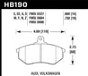 Hawk 80-87 Audi 5000 DTC-60 Compound Front Brake Pads Hawk Performance