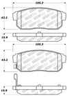 StopTech Performance 11/00-02 Infiniti G20/10/00-04 I30/I35 Rear Brake Pads Stoptech