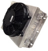 CSF Dual Fluid Bar & Plate HD Oil Cooler w/9in SPAL Fan (1/3 & 2/3 Partition) - 13.8in L x 10in H CSF