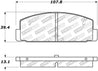 StopTech Street Touring 89-95 Mazda RX7 / 03-05 Mazda 6 Rear Brake Pads Stoptech