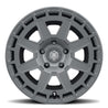 ICON Compass 17x8.5 5x5 -6mm Offset 4.5in BS Satin Black Wheel ICON