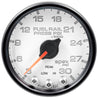 Autometer Spek-Pro Gauge Rail Press 2 1/16in 30Kpsi Stepper Motor W/Peak & Warn Wht/Blk AutoMeter