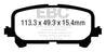 EBC 14+ Acura MDX 3.5 Greenstuff Rear Brake Pads EBC