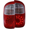 ANZO 2004-2006 Toyota Tundra LED Taillights Red/Clear ANZO