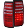 ANZO 1991-1997 Toyota Land Cruiser Fj LED Taillights Red/Clear ANZO
