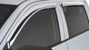 Stampede 2009-2018 Dodge Ram 1500 Extended Cab Pickup Tape-Onz Sidewind Deflector 4pc - Chrome Stampede