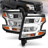 ANZO 2015-2020 Chevy Tahoe Projector Headlights Plank Style Chrome w/DRL ANZO