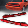 ANZO 08-10 Dodge Challenger LED Taillights - Red/Clear w/Sequential Turn Signal ANZO