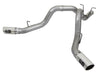 aFe Large Bore-HD 4in 409-SS DPF-Back Exhaust w/Dual Polished Tips 2017 GM Duramax V8-6.6L (td) L5P aFe