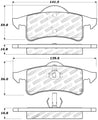 StopTech Sport Brake Pads w/Shims and Hardware Stoptech