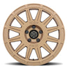 ICON Ricochet 17x8 5x100 38mm Offset 6in BS Satin Gold Wheel ICON