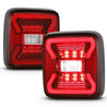 ANZO 18-19 Jeep Wrangler JL LED Taillights Black ANZO