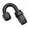 Russell Performance -8 AN Black 180 Degree Full Flow Swivel Hose End Russell