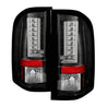 Spyder Chevy Silverado 07-13 Version 2 LED Tail Lights - Black ALT-YD-CS07V2-LED-BK SPYDER