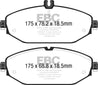 EBC 15+ Mercedes-Benz C300 (W205) 2.0 Turbo Ultimax2 Front Brake Pads EBC