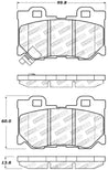 StopTech Performance 08-09 Infiniti FX50/G37 Rear Brake Pads Stoptech