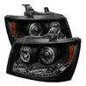 Spyder Chevy Suburban 1500 07-14 Projector Headlights LED Halo LED Blk Smke PRO-YD-CSUB07-HL-BSM SPYDER