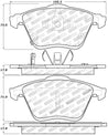 StopTech Performance 06-07 Mazda 6 Front Brake Pads Stoptech