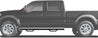 N-Fab Nerf Step 15-17 Ford F-150 SuperCab - Gloss Black - Cab Length - 3in N-Fab