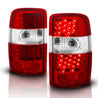 ANZO 2000-2006 Chevrolet Suburban LED Taillights Red/Clear ANZO