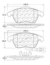 StopTech Performance 06-10 Audi A3 / 08-10 Audi TT / 06-09 VW GTI / 05-10 Jetta Front Brake Pads Stoptech