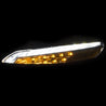 ANZO 2014-2016 Jeep Cherokee LED Parking Lights Chrome w/ Amber Reflector ANZO