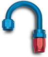 Russell Performance -6 AN Red/Blue 180 Degree Full Flow Swivel Hose End (With 1in Radius) Russell