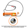 HANS III Device Head & Neck Restraint Post Anchors Medium 20 Degrees FIA/SFI SA Helmet Hans