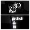 Spyder Dodge Ram 1500 09-14 Projector Headlights Halogen- LED Halo LED - Blk Smke PRO-YD-DR09-HL-BSM SPYDER