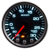 Autometer Spek-Pro Gauge Vac/Boost 2 1/16in 30Inhg-30psi Stepper Motor Peak & Warn Black/Smoke/Black AutoMeter