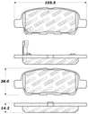 StopTech Performance 6/02-08 350z / 01-08 G35 Rear Brake Pads Stoptech