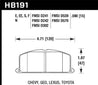 Hawk 87 Toyota Corolla FX16 / All Toyota MR2 HPS Street Front Brake Pads ( FMSI p/n D242 MUST CALL) Hawk Performance