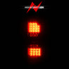 ANZO 2014-2018 GMC Sierra LED Tail Lights Black Housing Smoke Lens ANZO