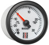 Autometer Stack 52mm -30INHG to +30 PSI (Incl T-Fitting) Pro Stepper Motor Boost Press Gauge - White AutoMeter