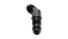 Vibrant -16AN Bulkhead Adapter 45 Deg Elbow Fitting - Anodized Black Vibrant