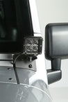 Rugged Ridge 07-18 Jeep Wrangler JK Textured Black Windshield Aux. Light Mounting Brackets Rugged Ridge