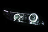 ANZO 2006-2011 Honda Civic Projector Headlights w/ Halo Chrome (CCFL) ANZO
