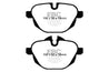 EBC 11+ BMW X3 2.0 Turbo (F25) Ultimax2 Rear Brake Pads EBC